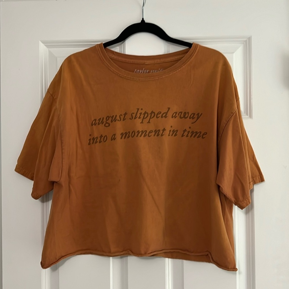 Taylor Swift August Cropped Tee